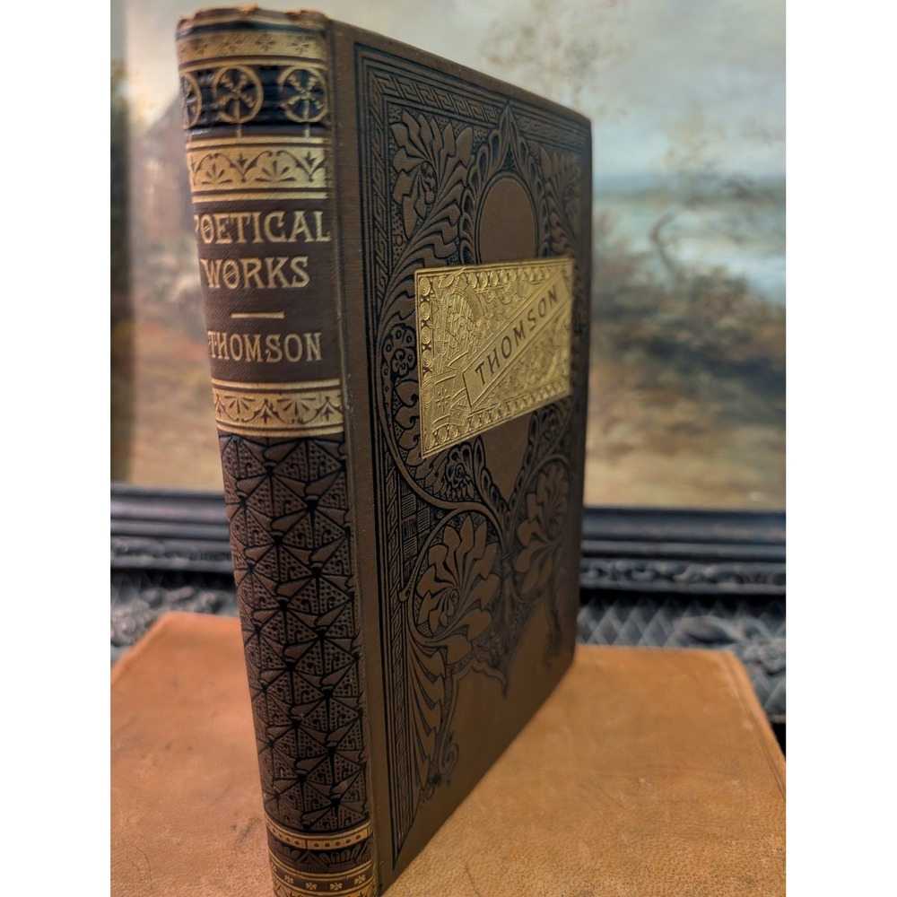 The Poetical Works of James Thomson 1883 John B Alden Antique Hardcover Gilt